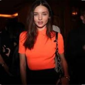 Alexander Wang Stretch Knit Polo on Miranda Kerr